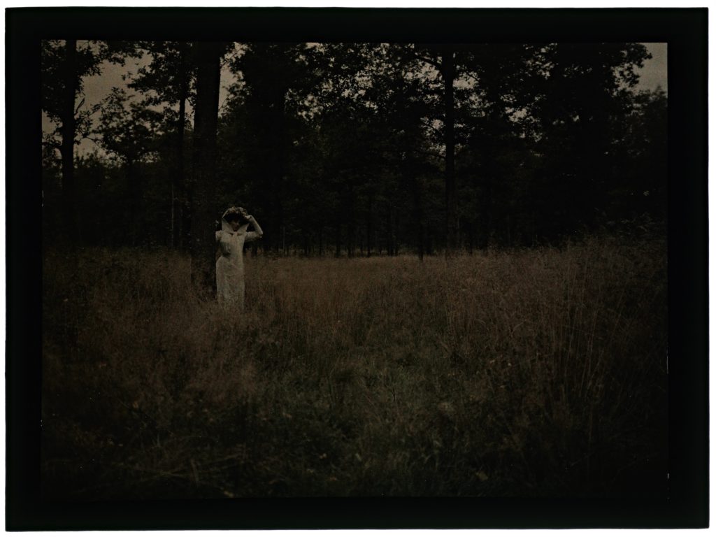 Femme Dans La Campagne Ou La For T Nsad Nancy Autochromes