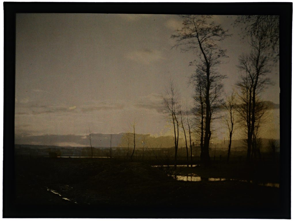 Coucher De Soleil Sur La Rivière ÉNSAD Nancy Autochromes
