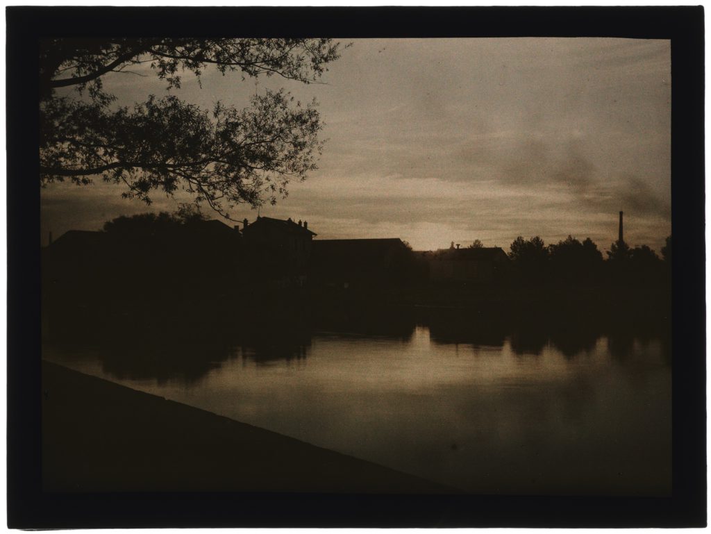 Coucher De Soleil Sur La Rivière à Essey ÉNSAD Nancy Autochromes