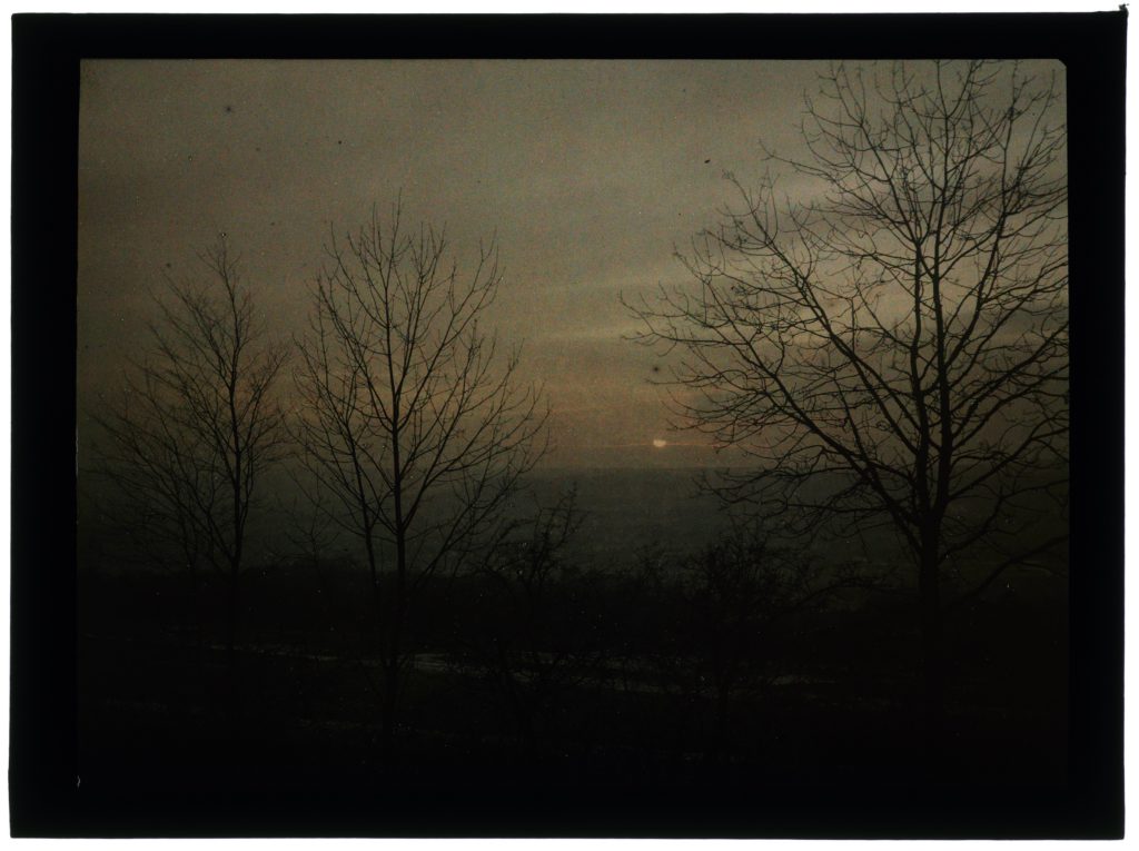 Coucher De Soleil Sur La Rivière ÉNSAD Nancy Autochromes