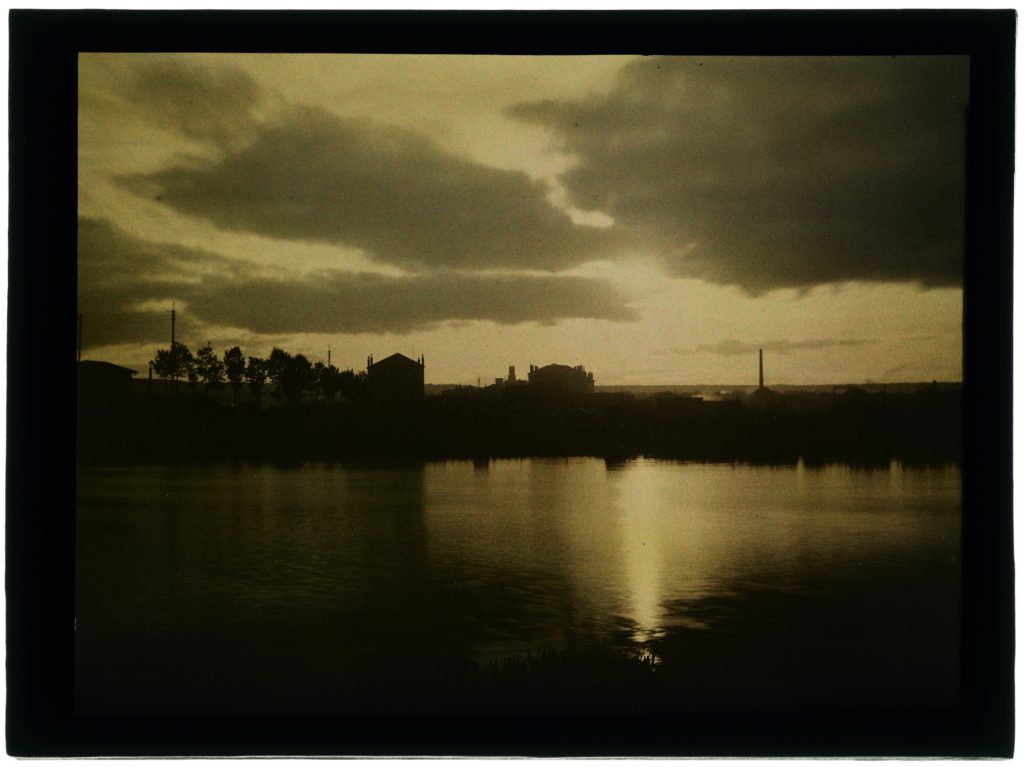 Coucher De Soleil Sur La Rivière ÉNSAD Nancy Autochromes