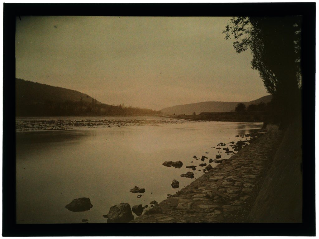 Coucher De Soleil Sur La Rivière ÉNSAD Nancy Autochromes